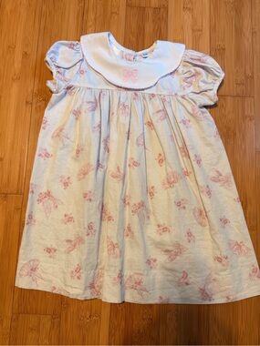 Lulu Bebe dress 4T ballet inspired print bow feminine girly dance recital